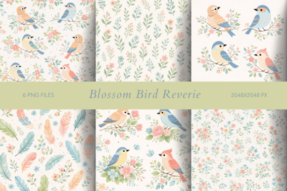Blossom Bird Reverie: A Visual Escape for Gentle Branding