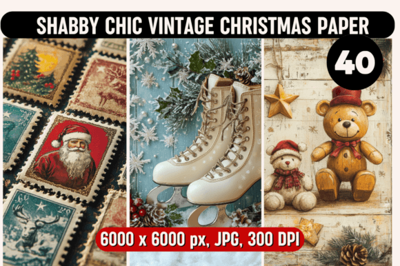 Capturing Holiday Nostalgia: The Allure of Vintage Shabby Chic Paper