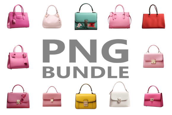 Elevate Your Visuals: The Women's Bag PNG Bundle