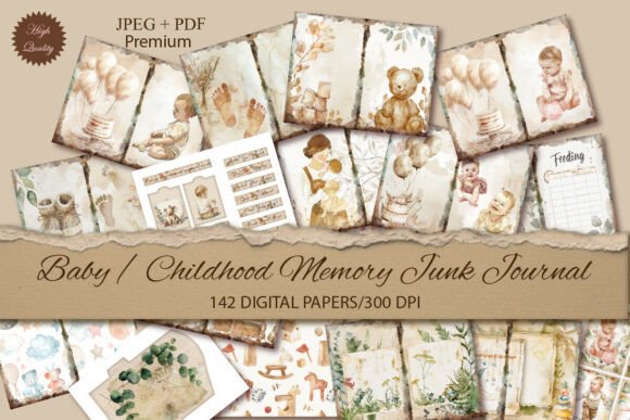 Preserve Milestones with a Baby Memory Junk Journal Kit