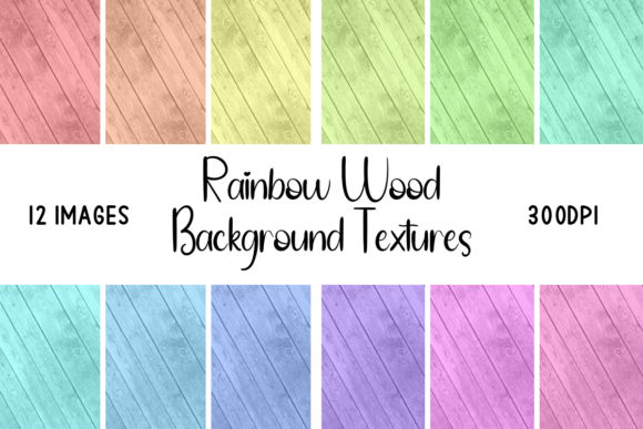 Rainbow Wood Background Texture: A Whimsical Design Asset