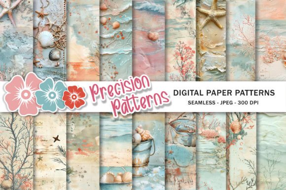 Summer Ocean Beach Junk Journal Pages: A Designer's Guide to Coastal Charm