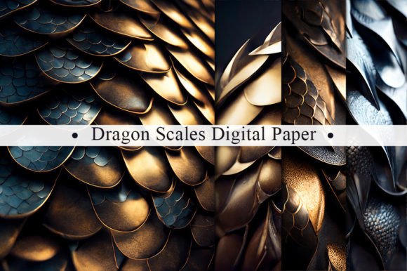 Unleashing Creative Power with Metallic Dragon Scales Background