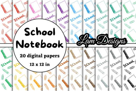 Unlocking Creativity with School Notebooks Digital Papers