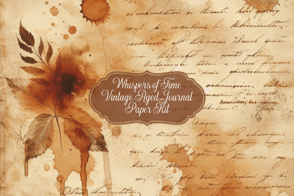 Whispers of Time: Vintage Aged Paper Kit for Your Projects